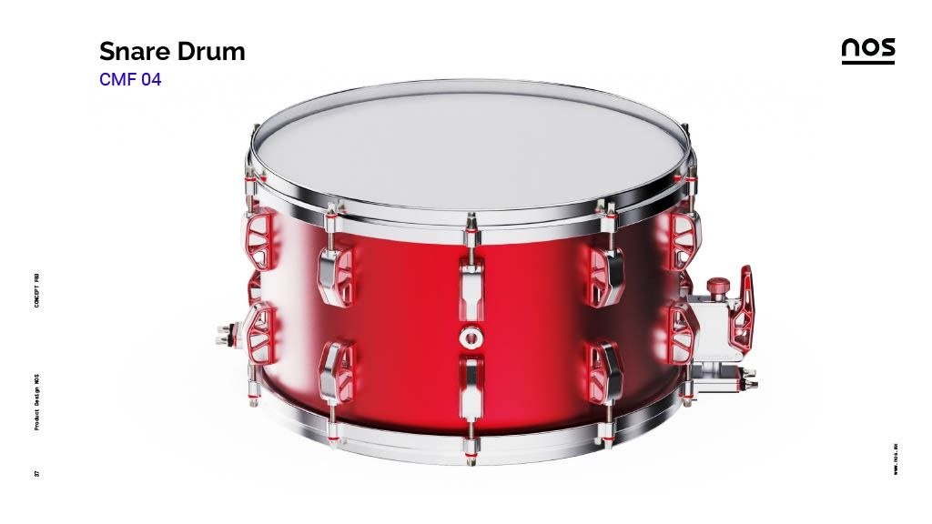 Tarola PHRONUS acabado rojo — CMF-04