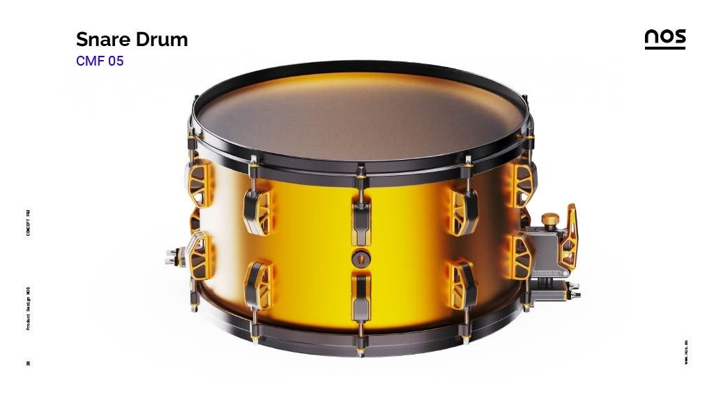 Tarola PHRONUS acabado gold/bronze — CMF-05